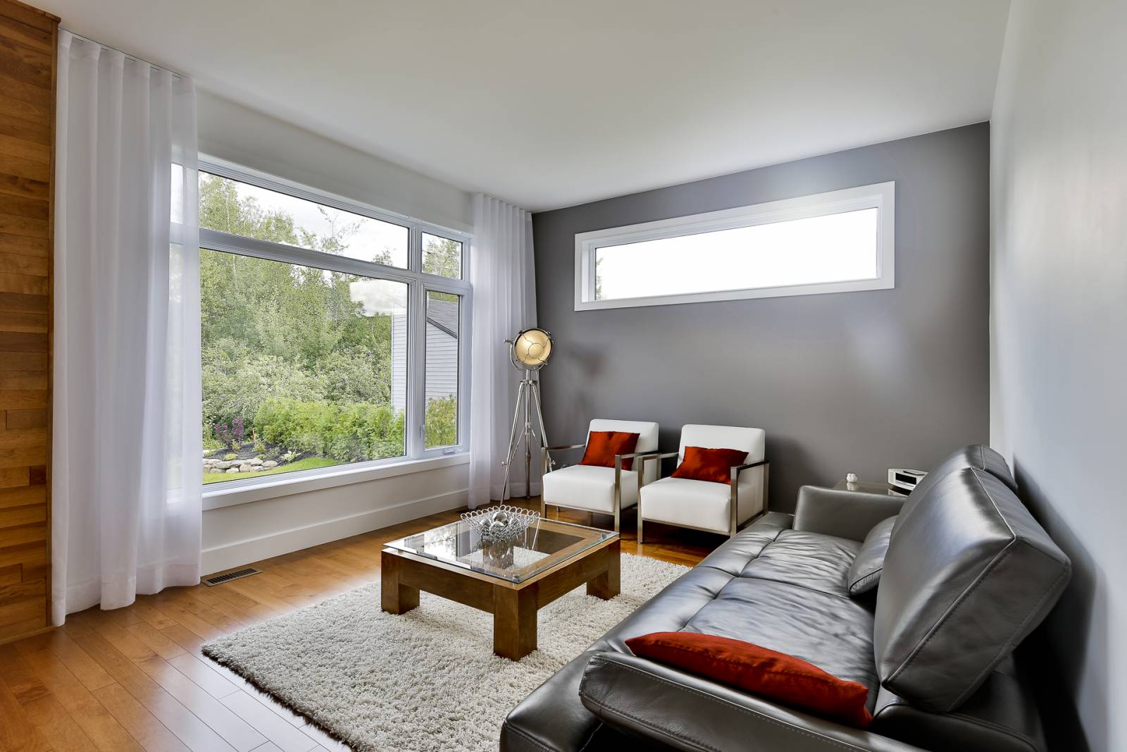Large modern white windows